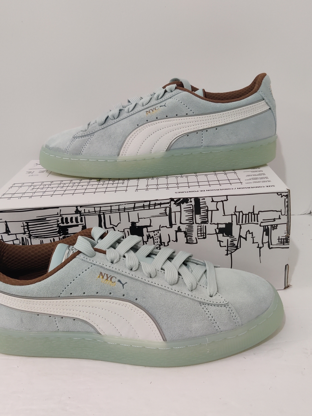 Ladies Size 9.5 - Puma Suede NYC Long Run Pack 400842 01 New In Box
